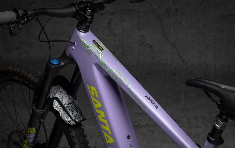 Dyedbro E-bike Frame Beschermingskit Verlichting - Groen Mat 4 Dyedbro E-bike Frame Beschermingskit Verlichting - Groen Mat - Afbeelding 2