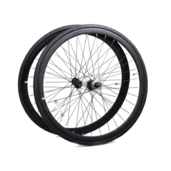 Deep Section Singlespeed Fixed Gear Wielset - 30 Mm Velgen - Zwart