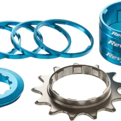 Reverse Singlespeed Kit 13T Tandwiel + 7 Spacers - Lichtblauw