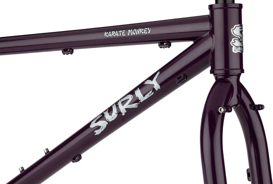 Surly Karate Monkey Frame Kit - Organische Aubergine 4 Surly Karate Monkey Frame Kit - Organische Aubergine - Afbeelding 2