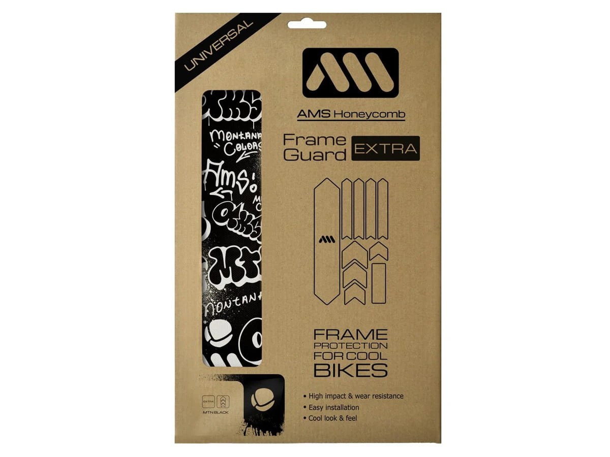 Honingraat Frame Beschermings Sticker Extra - Montana/Zwart 4 Honingraat Frame Beschermings Sticker Extra - Montana/Zwart - Afbeelding 2