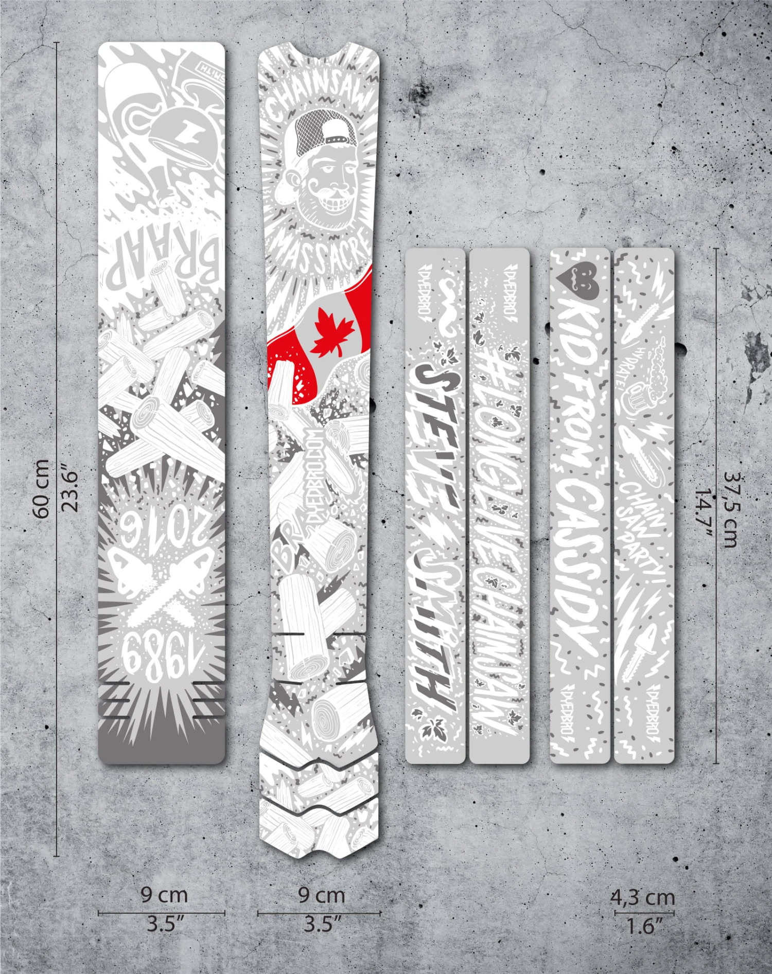 Dyedbro Kit Voor Framebescherming - Kettingzaag Wit Mat 3 Dyedbro Kit Voor Framebescherming - Kettingzaag Wit Mat