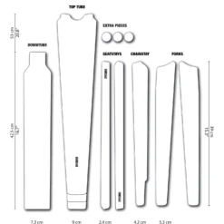 Dyedbro Beschermingsset Grindraam Clear - Glitter Matt