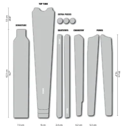 Dyedbro Grind Frame Beschermingsset Blank - Wit Glans