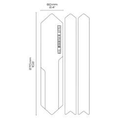 Kettingboogbeschermer - Honingraatstructuur Zwart -Velo Glans Verkoop Chain 1