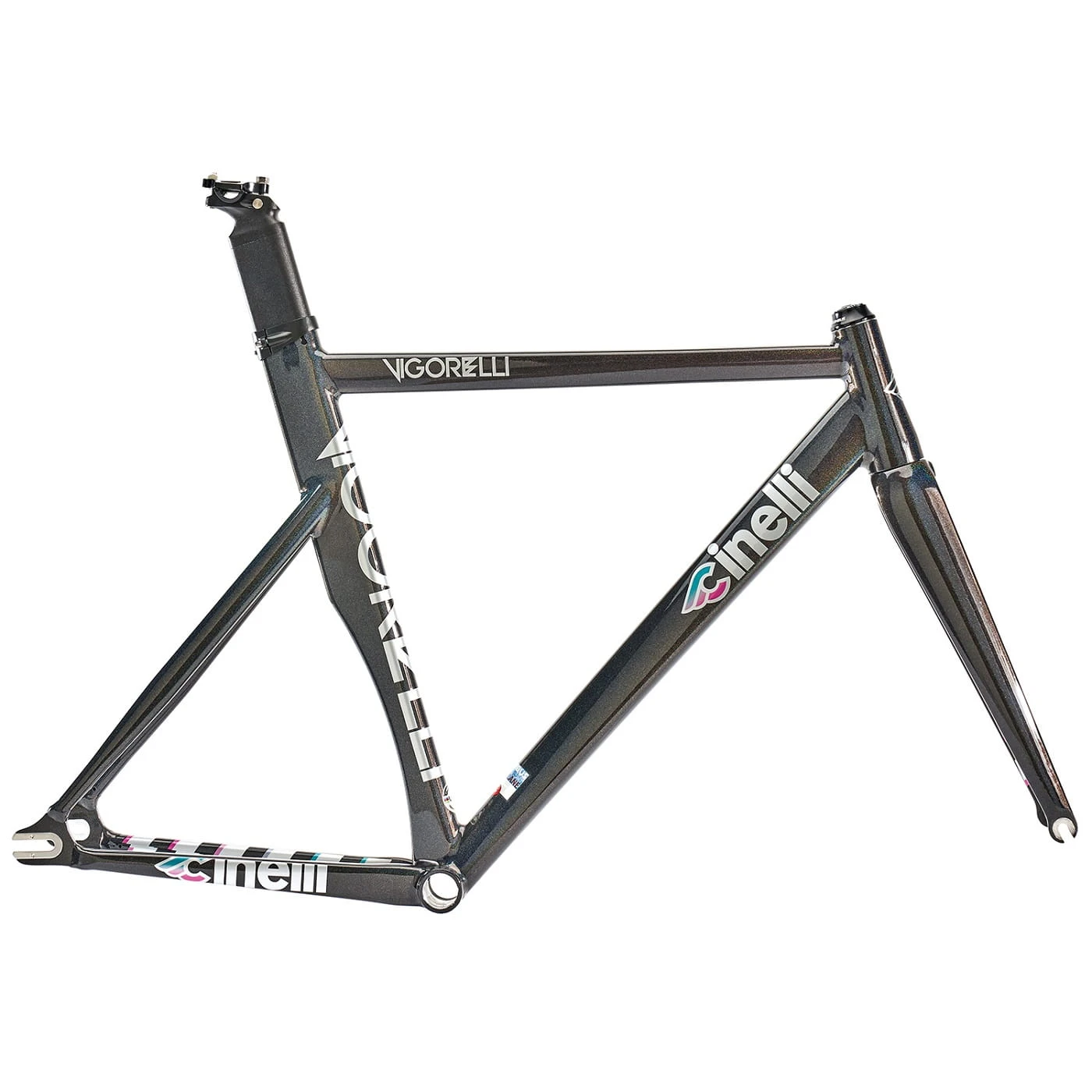 Cinelli Vigorelli Frameset - Regenboog 3 Cinelli Vigorelli Frameset - Regenboog
