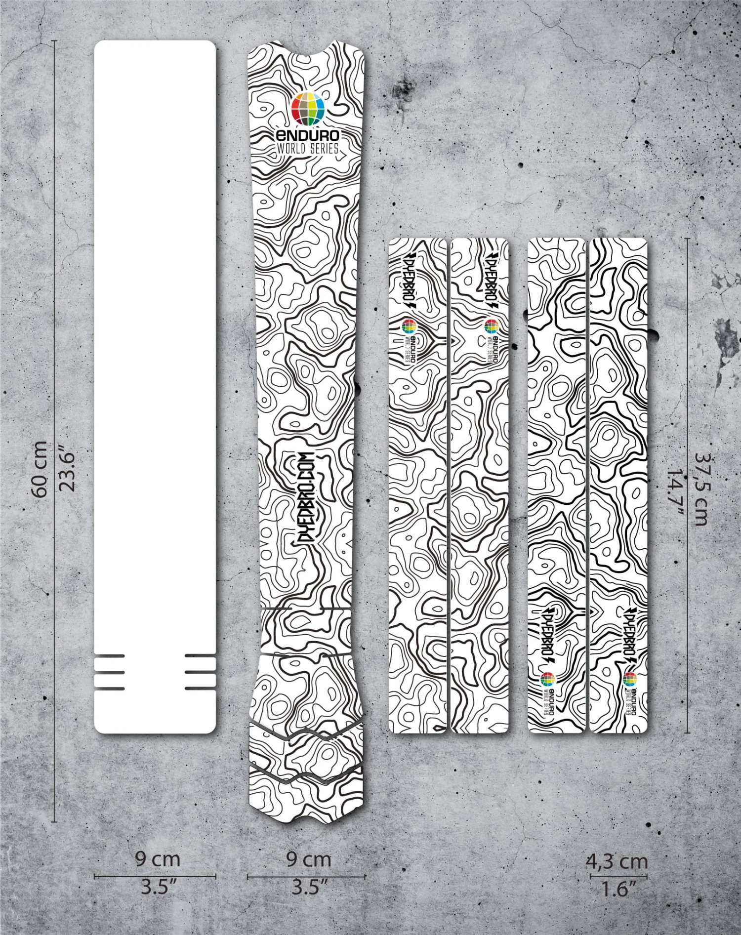 Dyedbro Beschermingsset Voor Frame - Enduro World Series Zwart 3 Dyedbro Beschermingsset Voor Frame - Enduro World Series Zwart