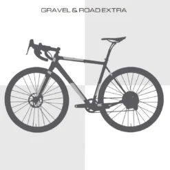 Framebescherming Sticker Road & Gravel - Sterrato Wit -Velo Glans Verkoop GRAVEL ROAD posicion bedd303d 516d 4b70 b6f9 264daf9e6b11 1800x1350 1