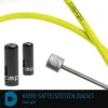CAPGO BL Vario Zadelpen Trekset - Neon Geel -Velo Glans Verkoop Neon Gelb