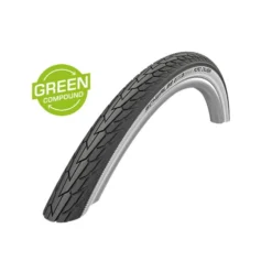 Schwalbe Road Cruiser Clincher Band - 28x1.60 Inch - K-Guard - GC - Reflecterende Strepen - Whitewall