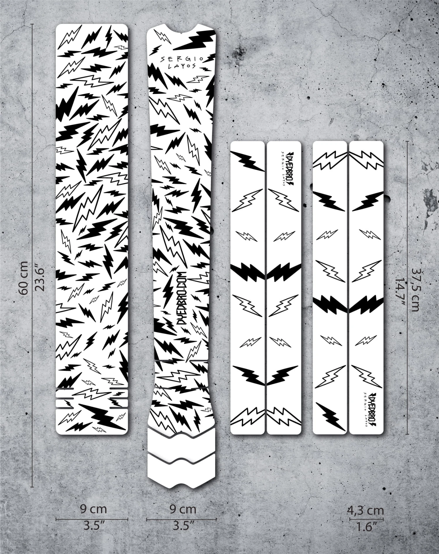 Dyedbro Frame Bescherm Kit - Sergio Layos BMX Signature Editie 3 Dyedbro Frame Bescherm Kit - Sergio Layos BMX Signature Editie