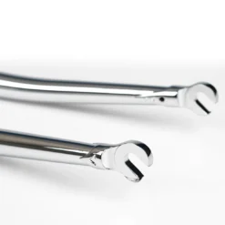 Flat Crown Rupsvork 1 Inch Draad - Chroom -Velo Glans Verkoop flat crown track fork gabel 1 zoll gewinde chrome 178718