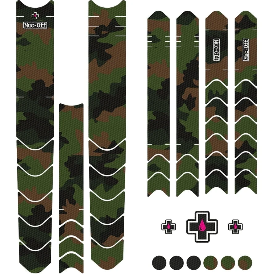 Muc-Off Frame Beschermingsset DH/ENDURO/TRAIL - Camo Zwart/groen 4 Muc-Off Frame Beschermingsset DH/ENDURO/TRAIL - Camo Zwart/groen - Afbeelding 2