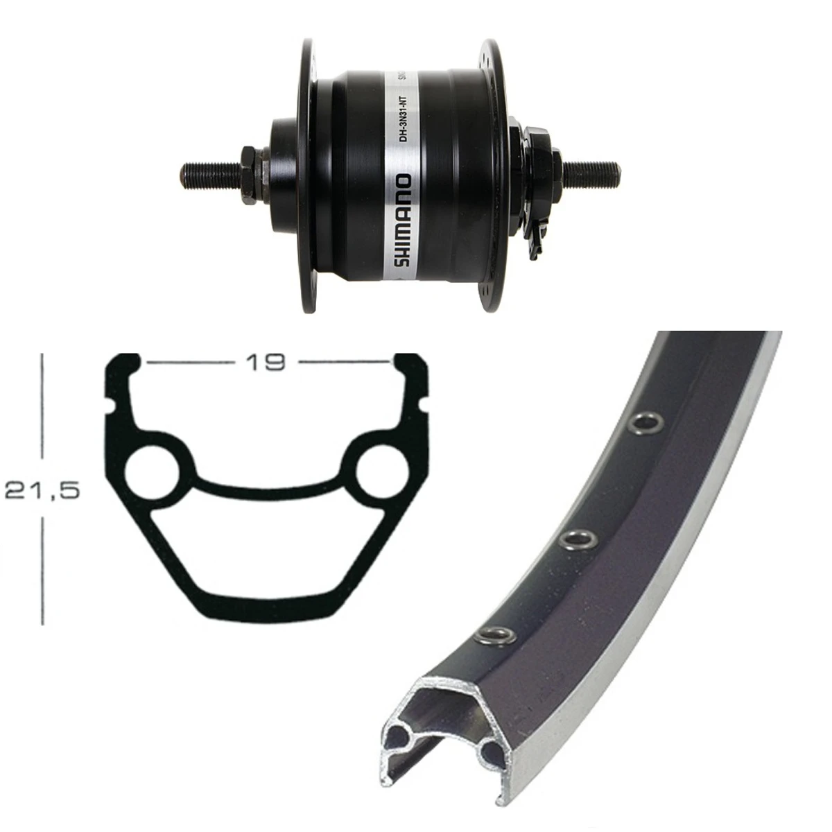 VR 28 Inch Met Naafdynamo - Zilver 5 VR 28 Inch Met Naafdynamo - Zilver - Afbeelding 3